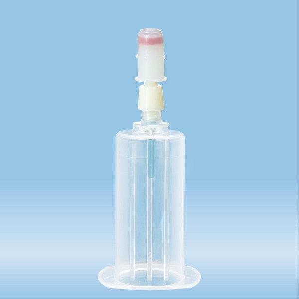 Blood Culture Adapter LongNeck, For narrow bottle neck, membrane screw cap assembled