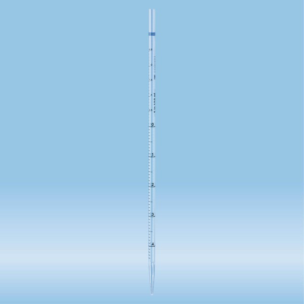 Serological pipette, with tip, unplugged, 5 ml, non-sterile, 100 piece(s)/bag