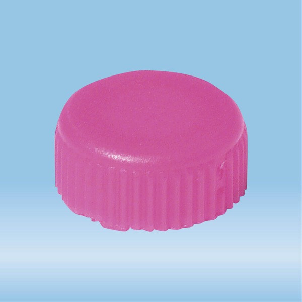 Screw cap, pink, suitable for screw cap micro tubes