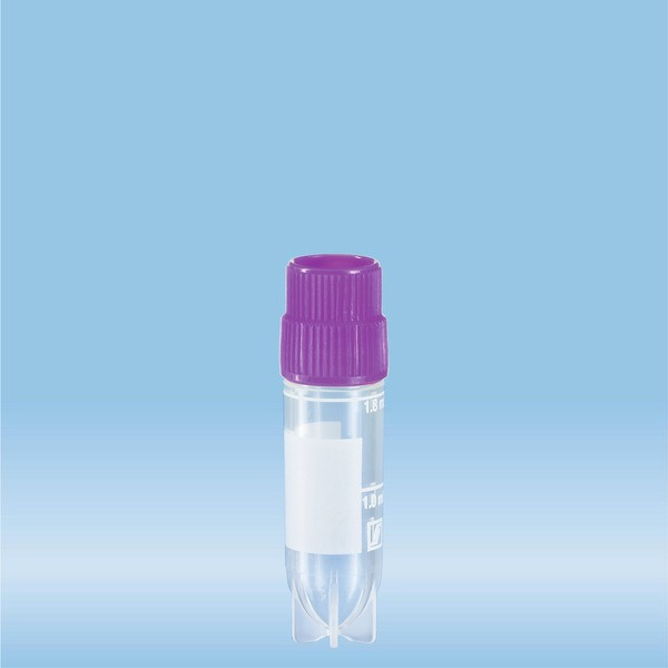 CryoPure tubes, 2 ml, QuickSeal screw cap, violet