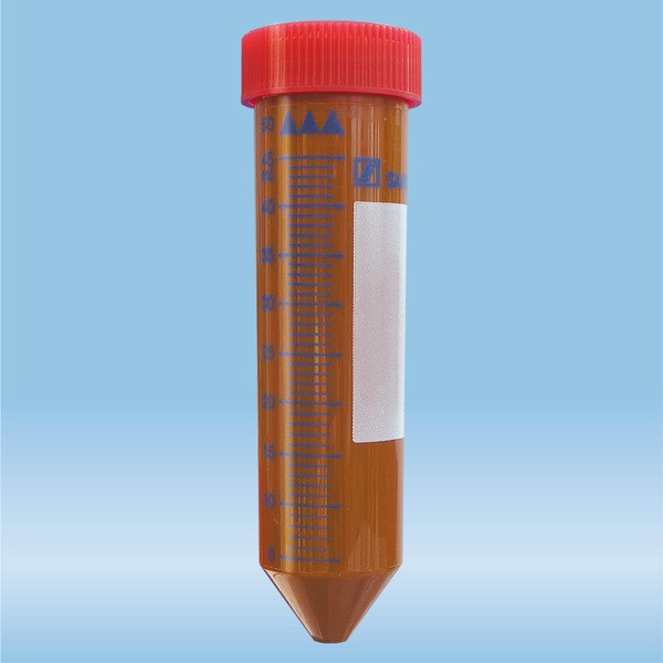 Screw cap tube, 50 ml, (LxØ): 114 x 28 mm, PP, with print