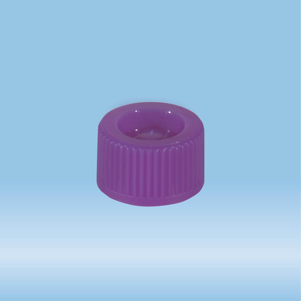 Screw cap, purple, suitable for tubes 82 x 13 mm