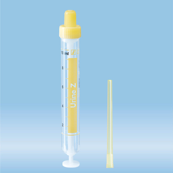 Urine Monovette®, 10 ml, cap yellow, (LxØ): 102 x 15 mm, 64 piece(s)/bag