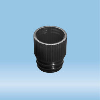 Push cap, black, suitable for tubes Ø 13 mm