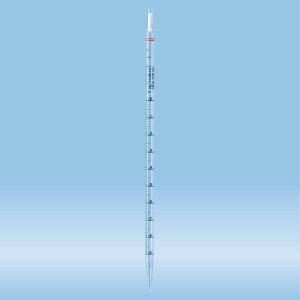 Serological pipette, unpadded, 10 ml, 100 piece(s)/bag