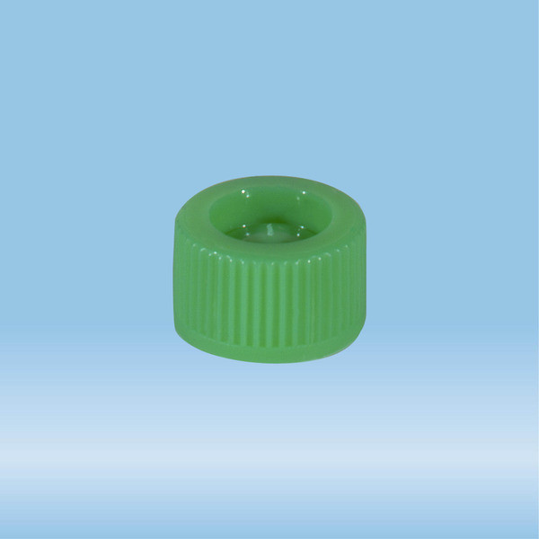 Screw cap, green, suitable for tubes 82 x 13 mm