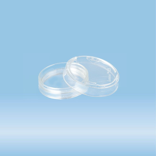 lumox® dish 35, Tissue culture dish, with foil base, Ø: 35 mm, adherent cells