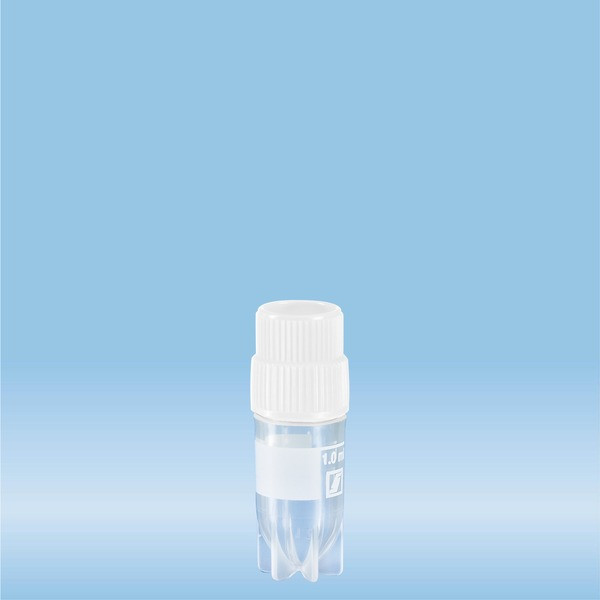 CryoPure tubes, 1.2 ml, QuickSeal screw cap, white