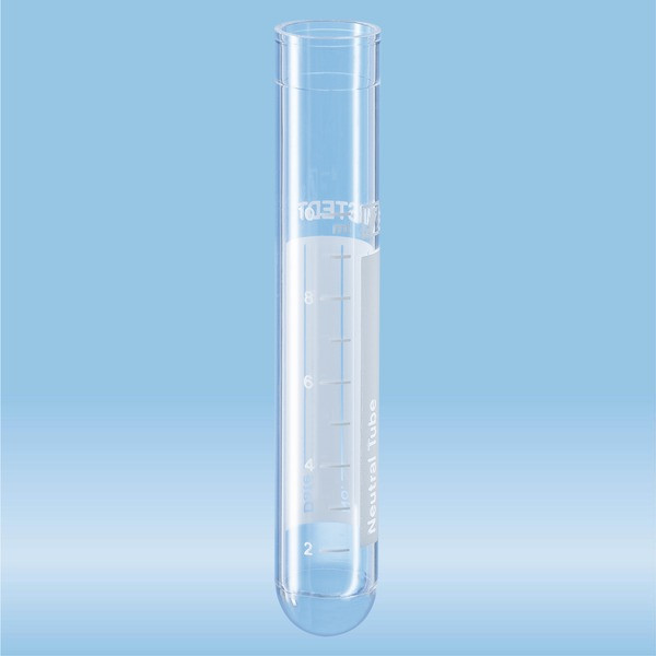 Tube, 10 ml, (LxØ): 95 x 16.8 mm, PS, with print
