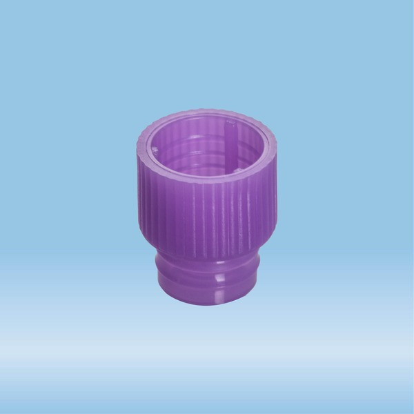 Push cap, violet, suitable for tubes Ø 12 mm
