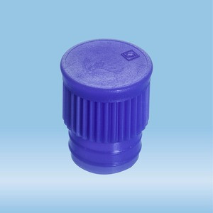 Push cap, blue, suitable for tubes Ø 15.7 mm