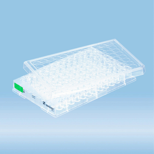 Cell culture plate, 96 well, surface: Suspension, flat base