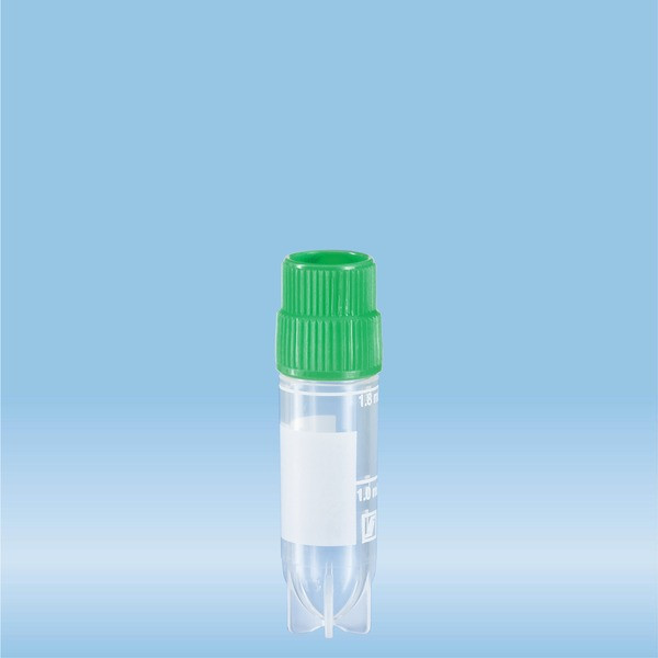 CryoPure tubes, 2 ml, QuickSeal screw cap, green