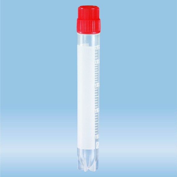 CryoPure tubes, 5 ml, QuickSeal screw cap, red