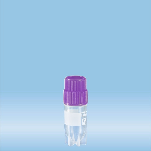 CryoPure tubes, 1.2 ml, QuickSeal screw cap, violet