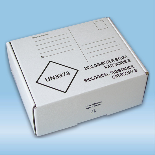 Post transport packaging, 192 x 146 x 77 mm, for cold transport container