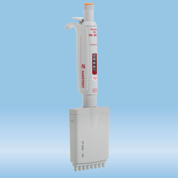 Sarpette® M, 8-channel, variable, 30 µl - 300 µl, orange, 1 piece(s)/case