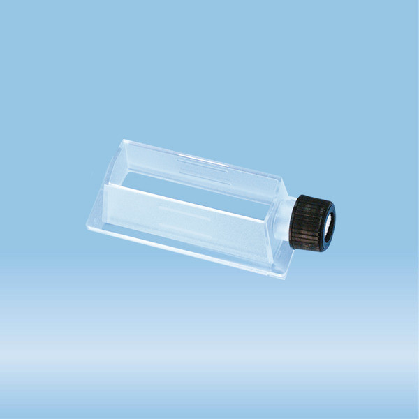 x-well cell culture chamber, flask, on coverglass