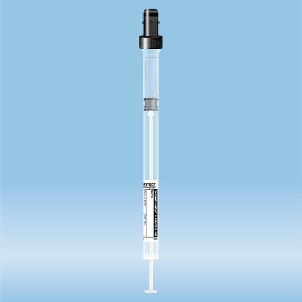 S-Sedivette®, Citrate, 4NC, 3.5 ml, cap black, (LxØ): 130 x 8 mm, with paper label
