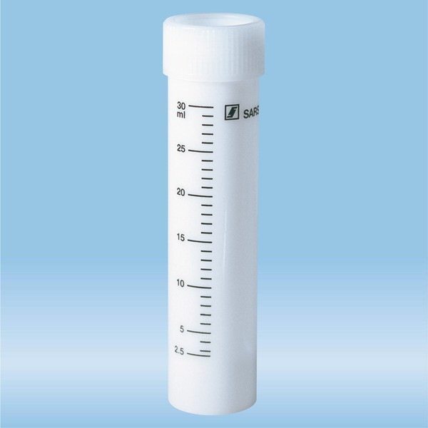 Screw cap tube, 30 ml, (LxØ): 107 x 25 mm, PP, with print | Tubes ...