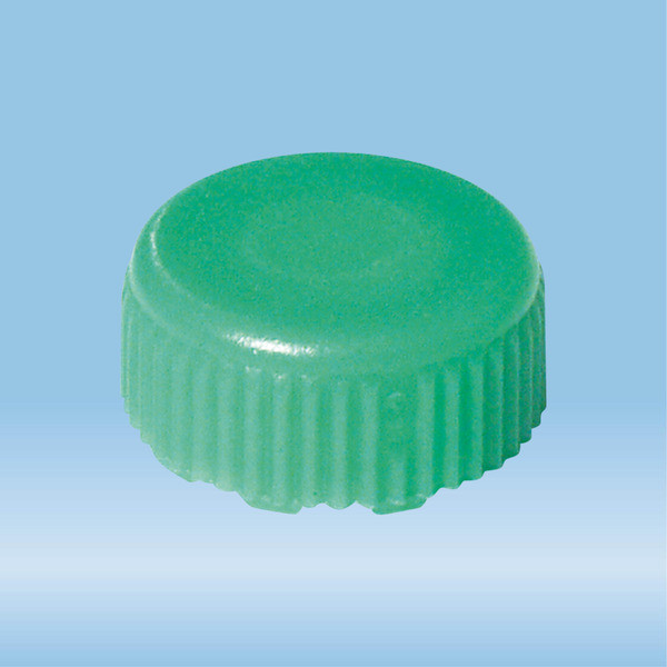 Screw cap, green, suitable for screw cap micro tubes