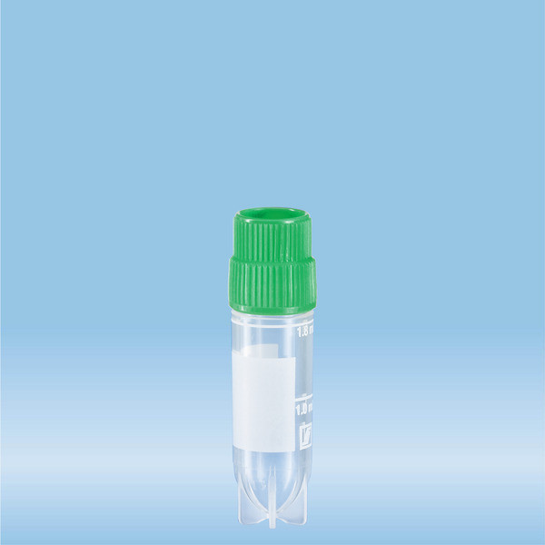 CryoPure tubes, 2 ml, QuickSeal screw cap, green