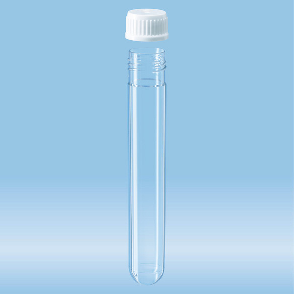 Screw cap tube, 12 ml, (LxØ): 99 x 16 mm, PC