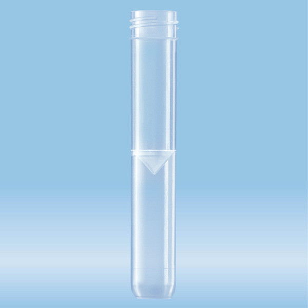 Screw cap tube, 5 ml, (LxØ): 92 x 15.3 mm, conical false bottom, rounded tube bottom, PP, without ca