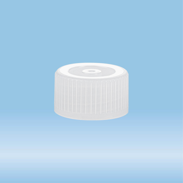 Screw cap, natural, suitable for tubes Ø 13 mm