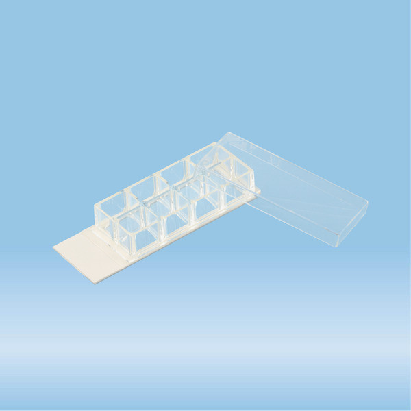 x-well cell culture chamber, 8 wells, on lumox® slide, removable frame