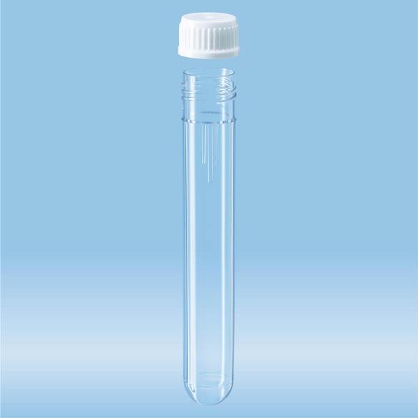 Screw cap tube, 12 ml, (LxØ) 99 x 16 mm, PC Tubes Reagent and centrifuge tubes Laboratory