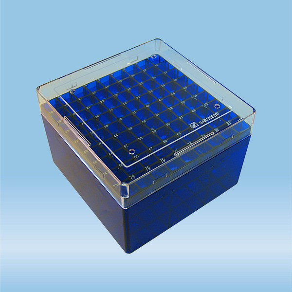 Cryobox, 132 x 132 x 95 mm, format: 9 x 9, for 81 collection tubes