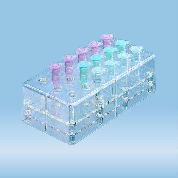Rack, PC, format: 6 x 3, suitable for micro tubes 1.5 ml