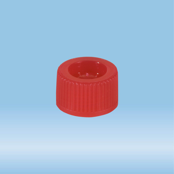 Screw cap, red, suitable for tubes 82 x 13 mm