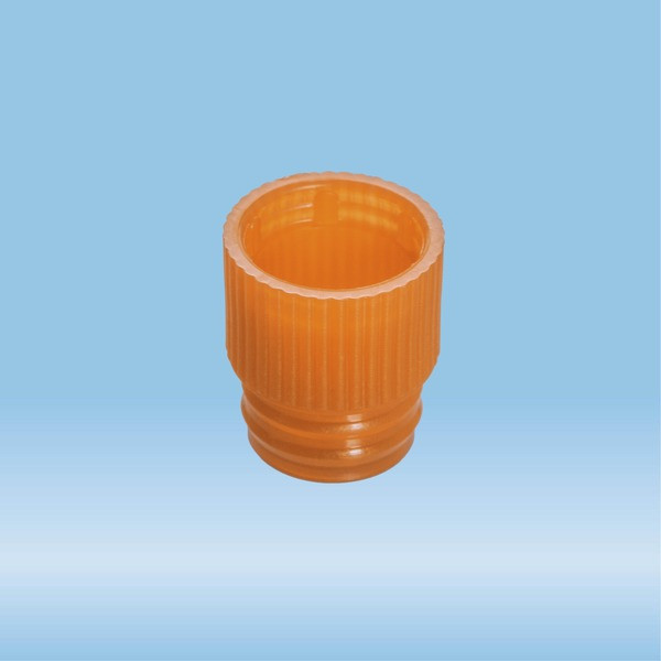 Push cap, orange, suitable for tubes Ø 13 mm