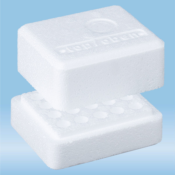 Rack, styrofoam, format: 5 x 4, suitable for tubes Ø 10.8 mm