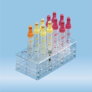 Rack, PC, suitable for tubes, square cuvettes, all S-Monovette diameters