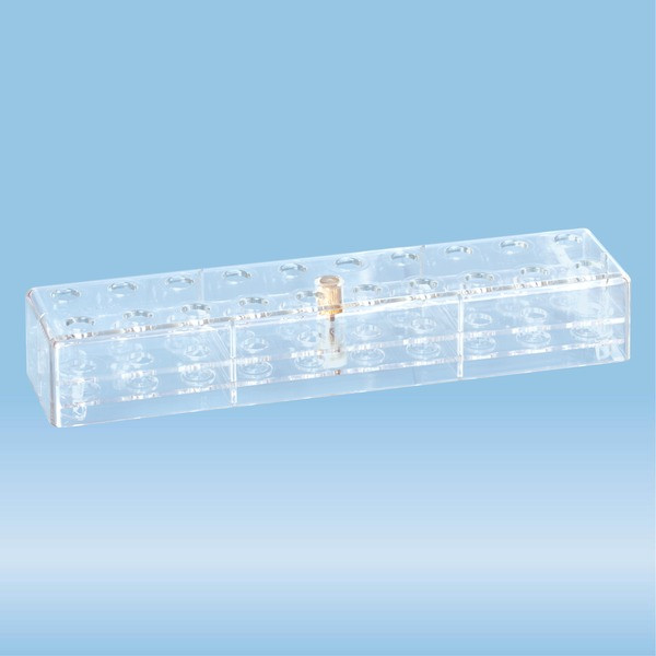 Rack, PC, format: 10 x 2, suitable for reaction tubes 2 ml, Microvette®