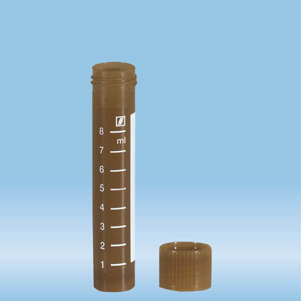 Screw cap tube, 10 ml, (LxØ): 79 x 16 mm, PP, with print