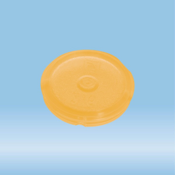 Colour-coded inserts, yellow, PP, suitable for screw caps 65.712.xxx