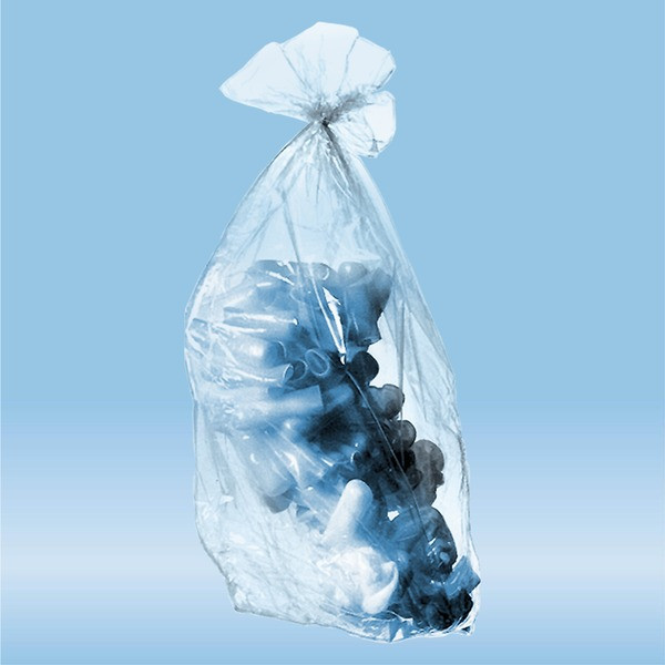 Disposal bags, 40 l, (LxW): 780 x 600 mm, PP, transparent, without print