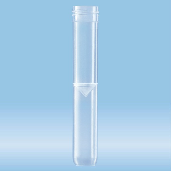 Screw cap tube, 5 ml, (LxØ): 92 x 15.3 mm, conical false bottom, rounded tube bottom, PP, without ca