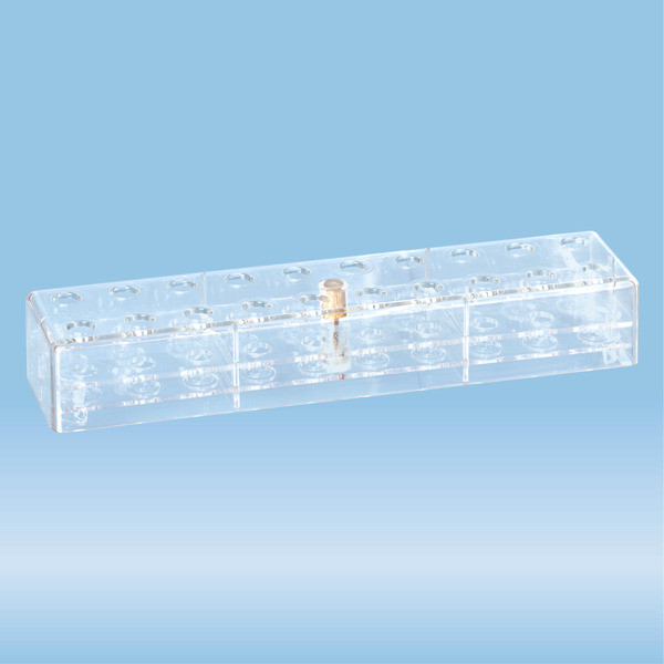 Rack, PC, format: 10 x 2, suitable for reaction tubes 2 ml, Microvette®