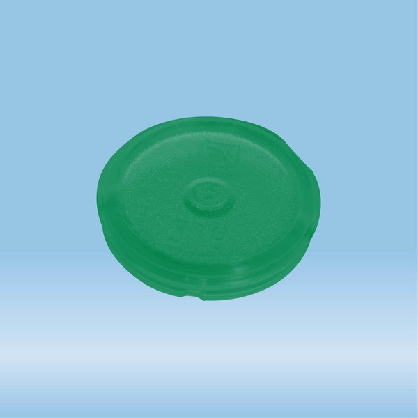 Colour-coded inserts, green, PP, suitable for screw caps 65.712.xxx