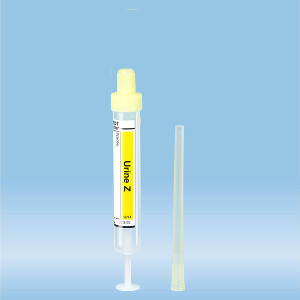 Urine Monovette®, Z, 8.5 ml, cap yellow, (LxØ): 92 x 15 mm, 64 piece(s)/bag