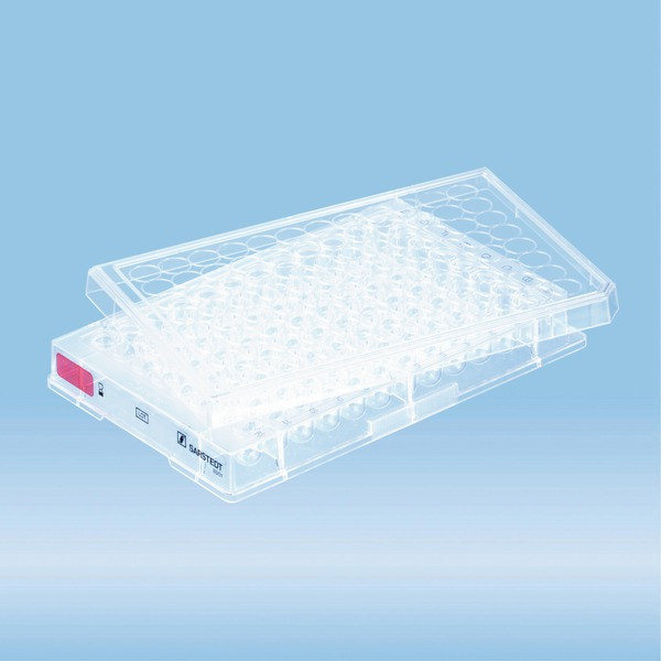 Cell culture plate, 96 well, surface: Standard, round base