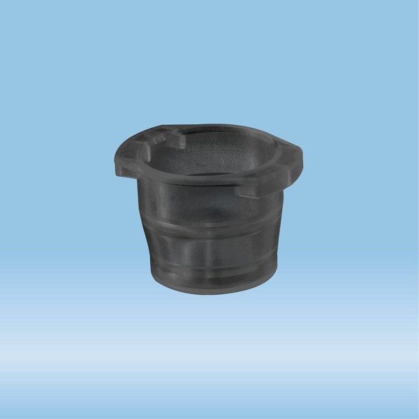 Cap, black, suitable for tubes Ø 10-17 mm