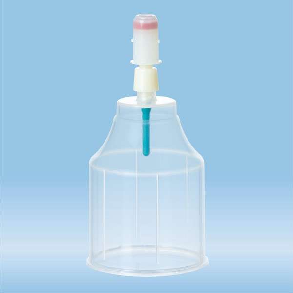 Universal blood culture adapter, For wide or narrow bottle neck, membrane adapter assembled