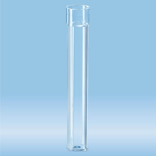 Cuvette, 8.5 ml, (HxW): 96 x 12 mm, PS, transparent, optical sides: 2