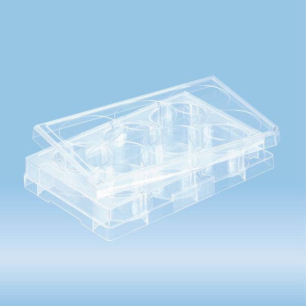Cell culture plate, 6 well, surface: BIOFLOAT™, flat base